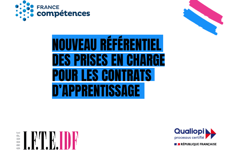 Référentiel de prise en charge des contrat d'apprentissage