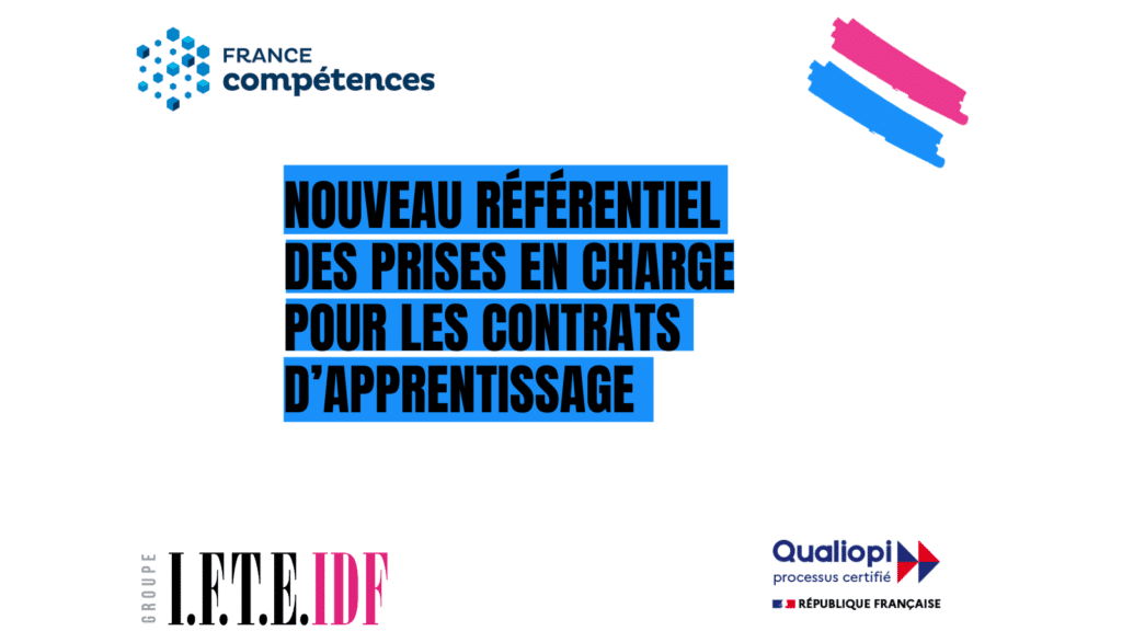 Référentiel de prise en charge des contrat d'apprentissage
